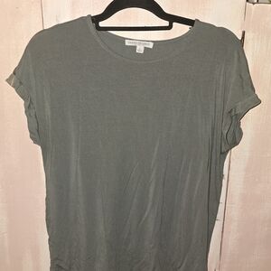 Green Envelope Slate Short Sleeve Top